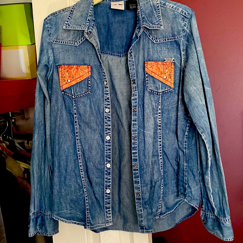 Jean Harley Davidson Women Shirt